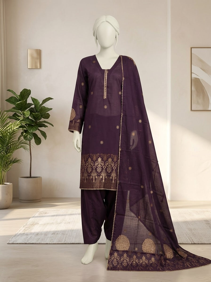 Lawn Jacquard 3-Piece