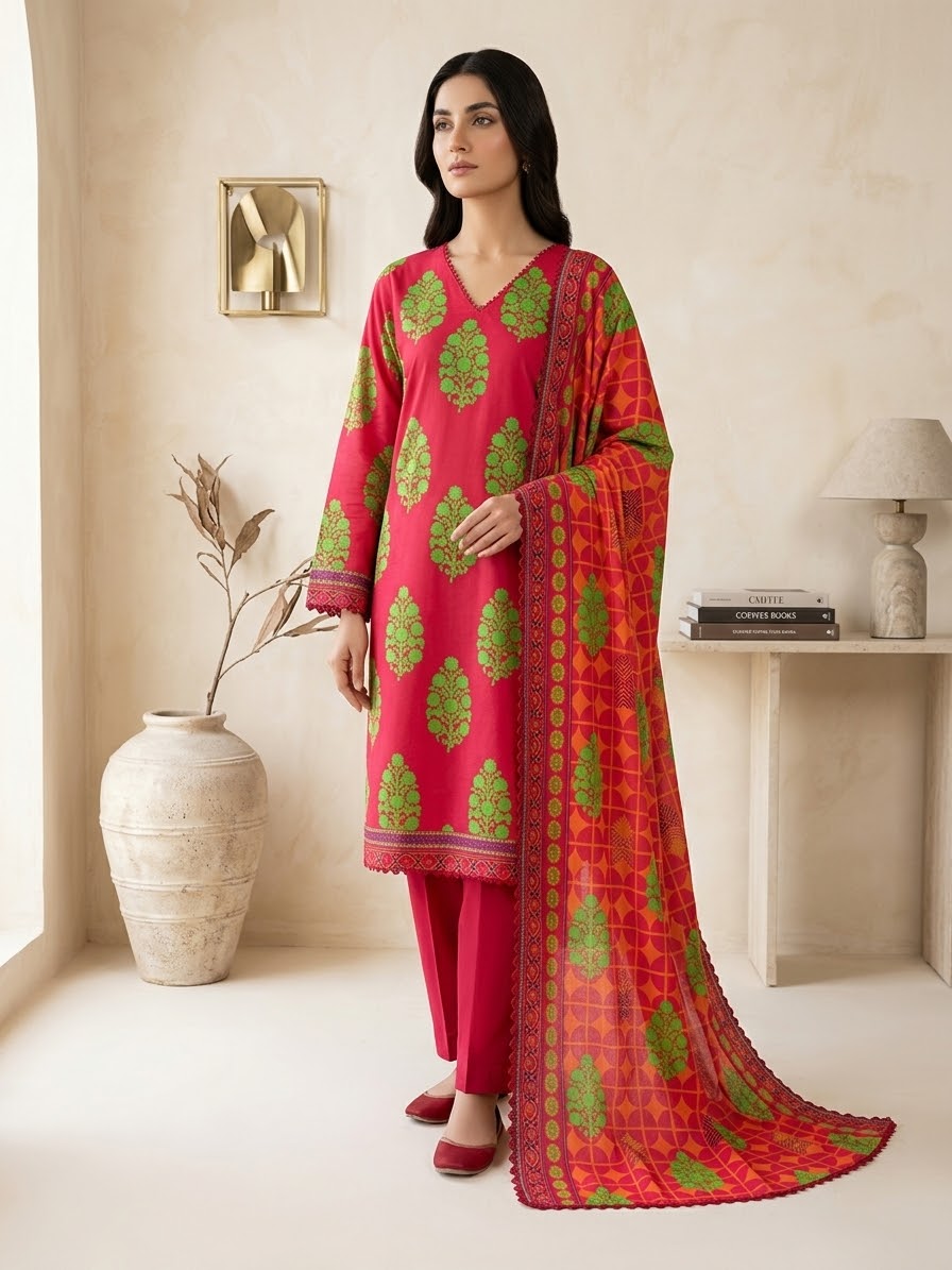 Linen 3-Piece Printed