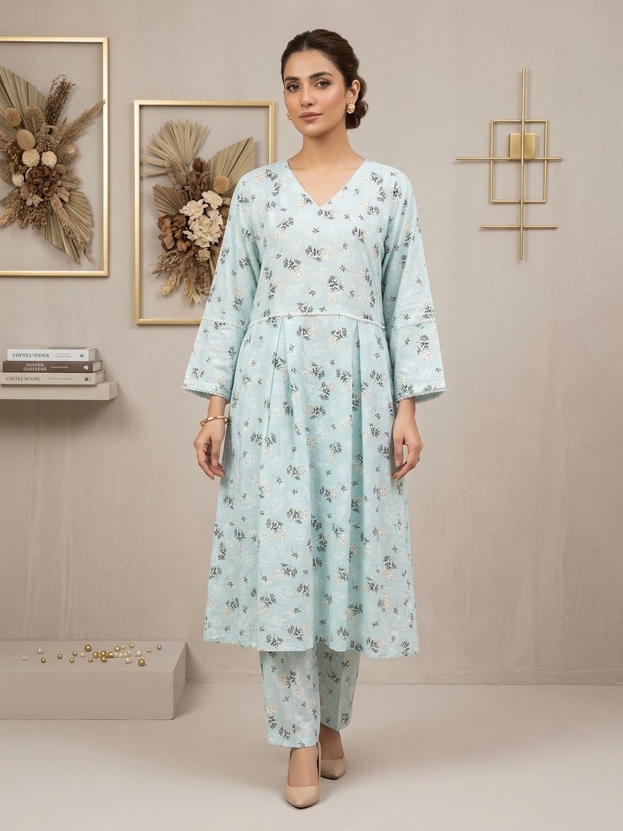 Linen Stitched Frock