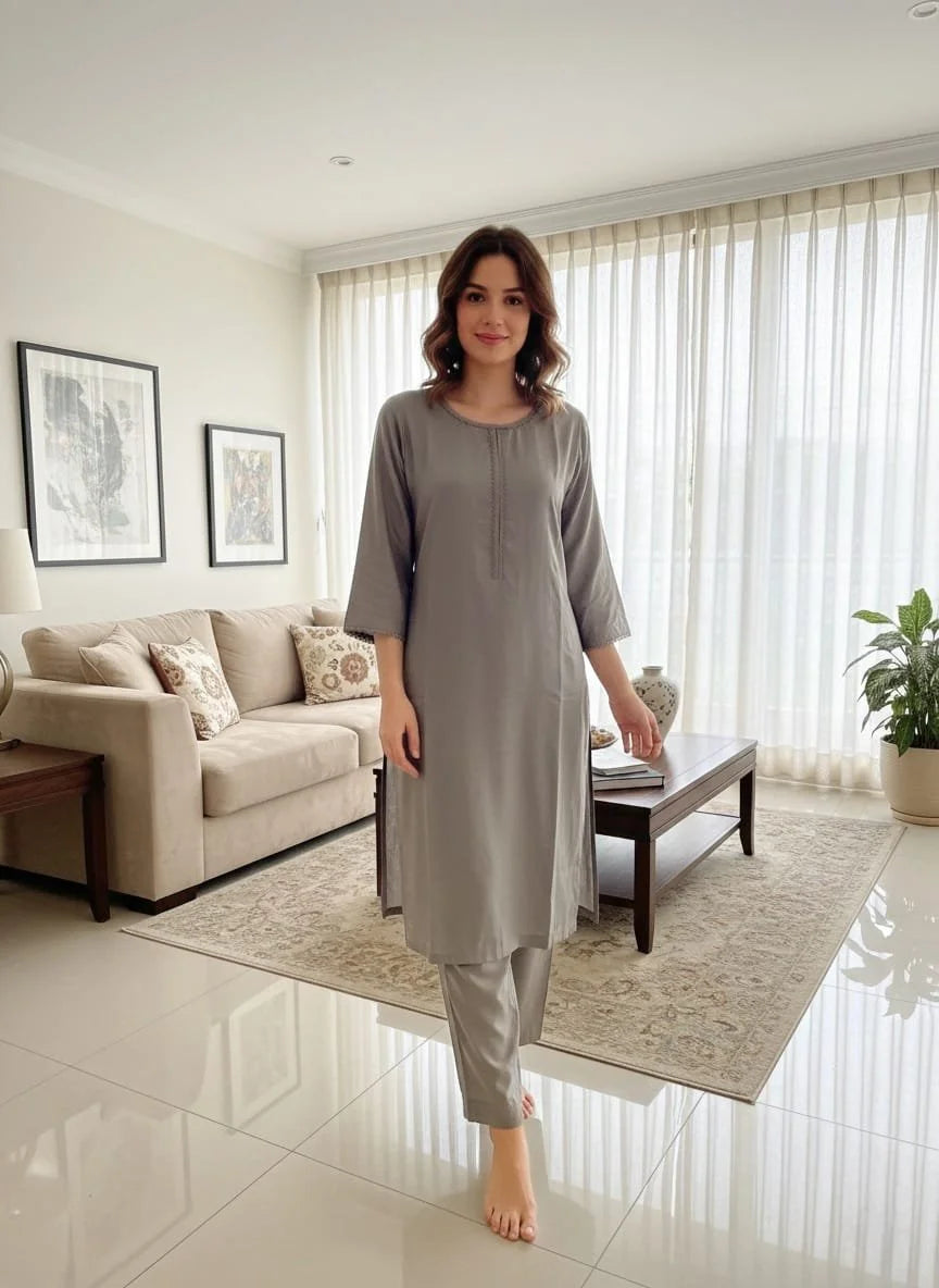Linen Printed 2PC Stitched