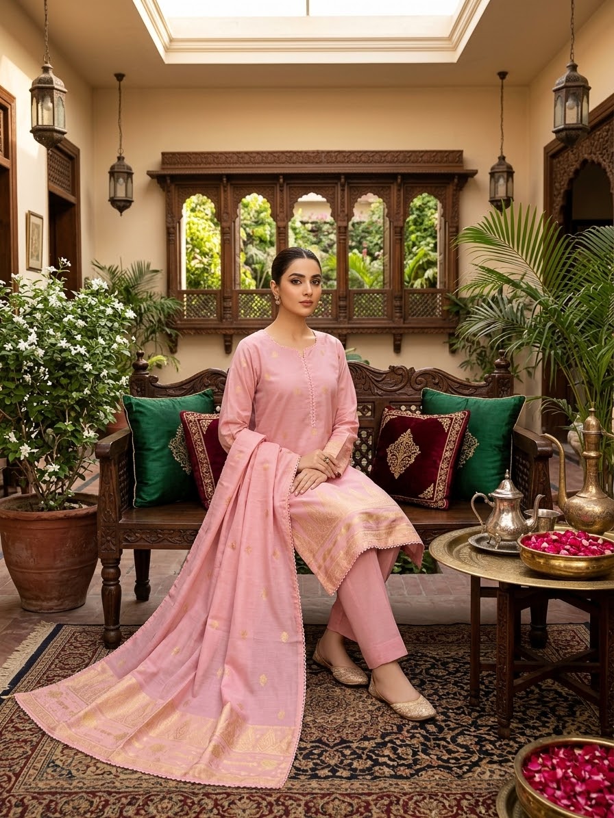Lawn Jacquard 3-Piece