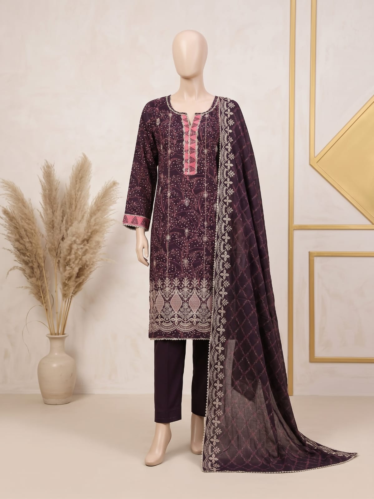 Linen Chikankari 3PC
