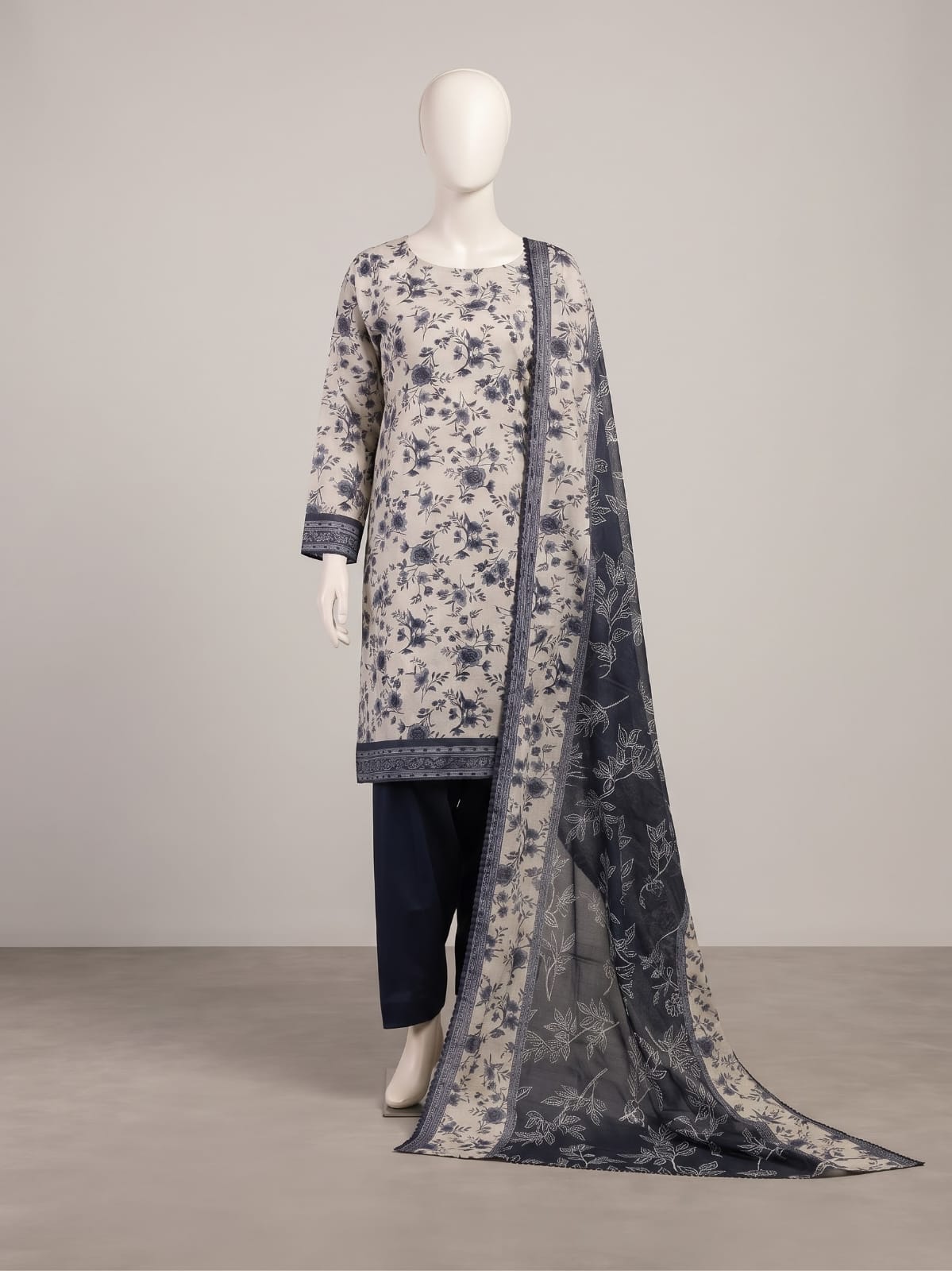 Lawn Printed Stitched
