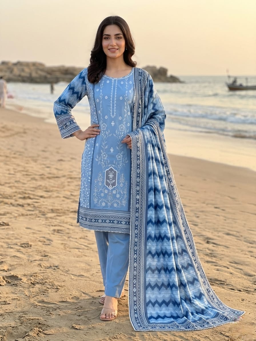 Lawn Embroidered