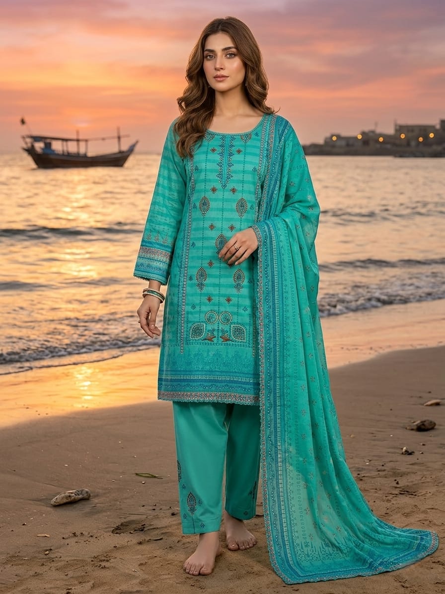 Lawn Embroidered