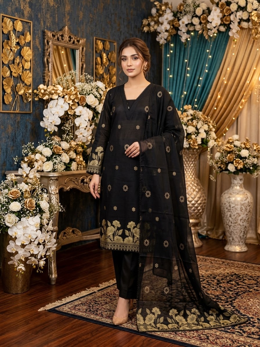 Lawn Jacquard 3-Piece