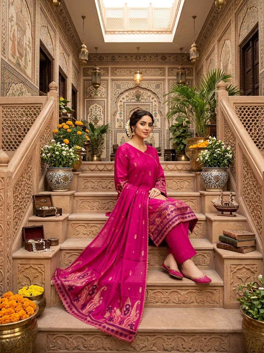 Lawn Jacquard 3-Piece