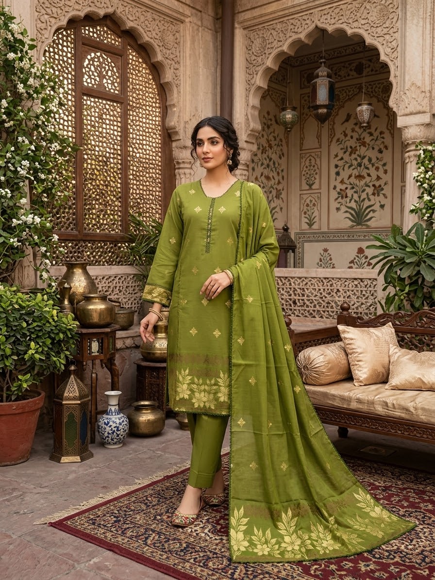 Lawn Jacquard 3-Piece