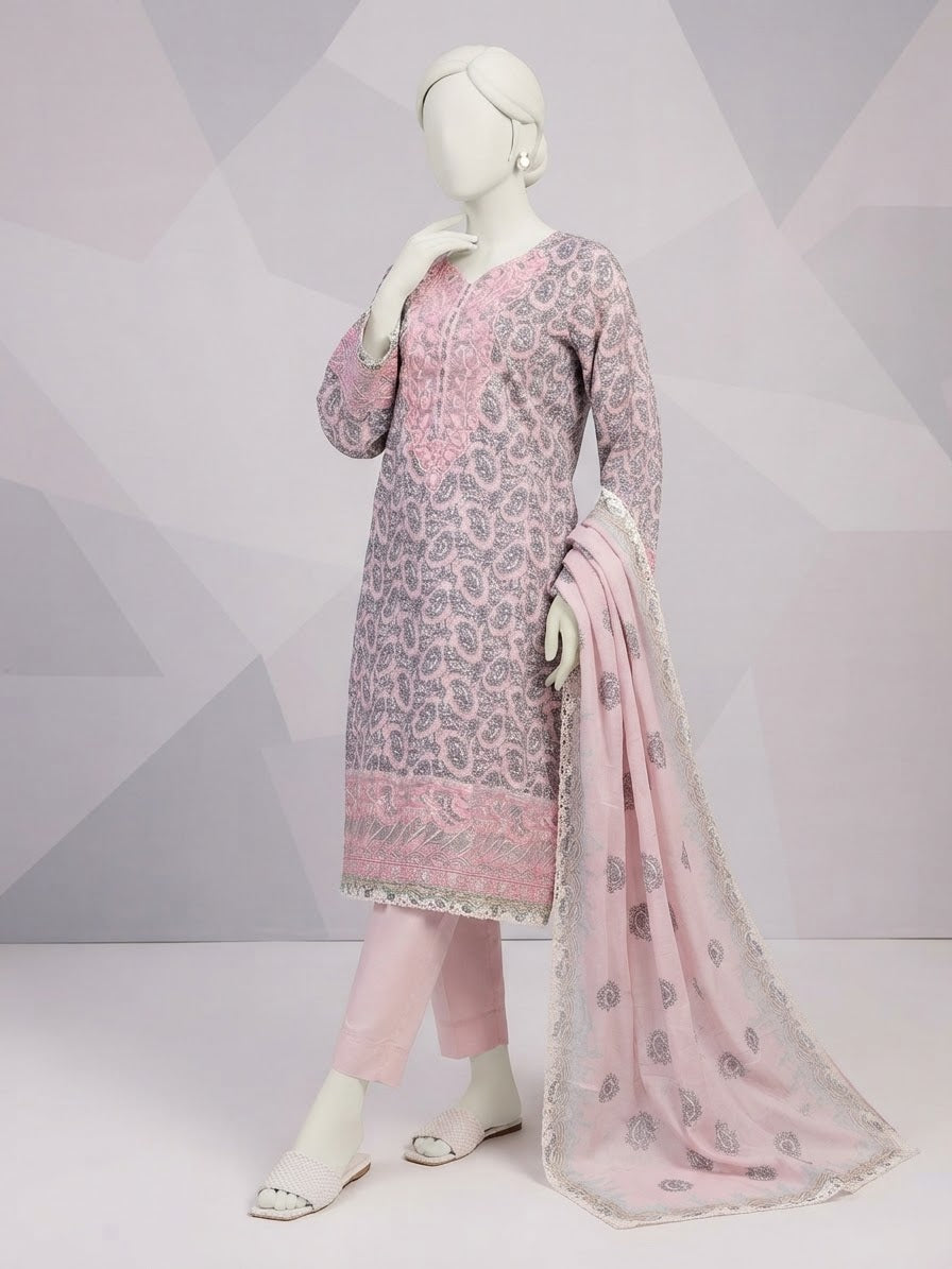 Lawn Chikankari Stitched