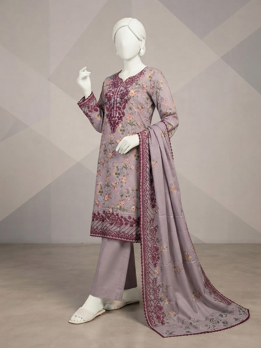 Lawn Chikankari Stitched