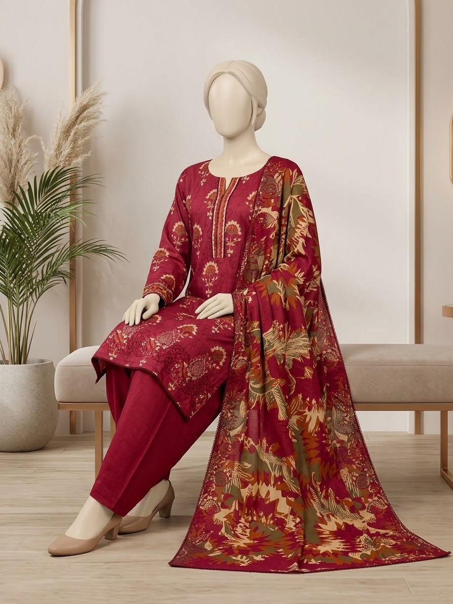 Linen Chikankari 3PC
