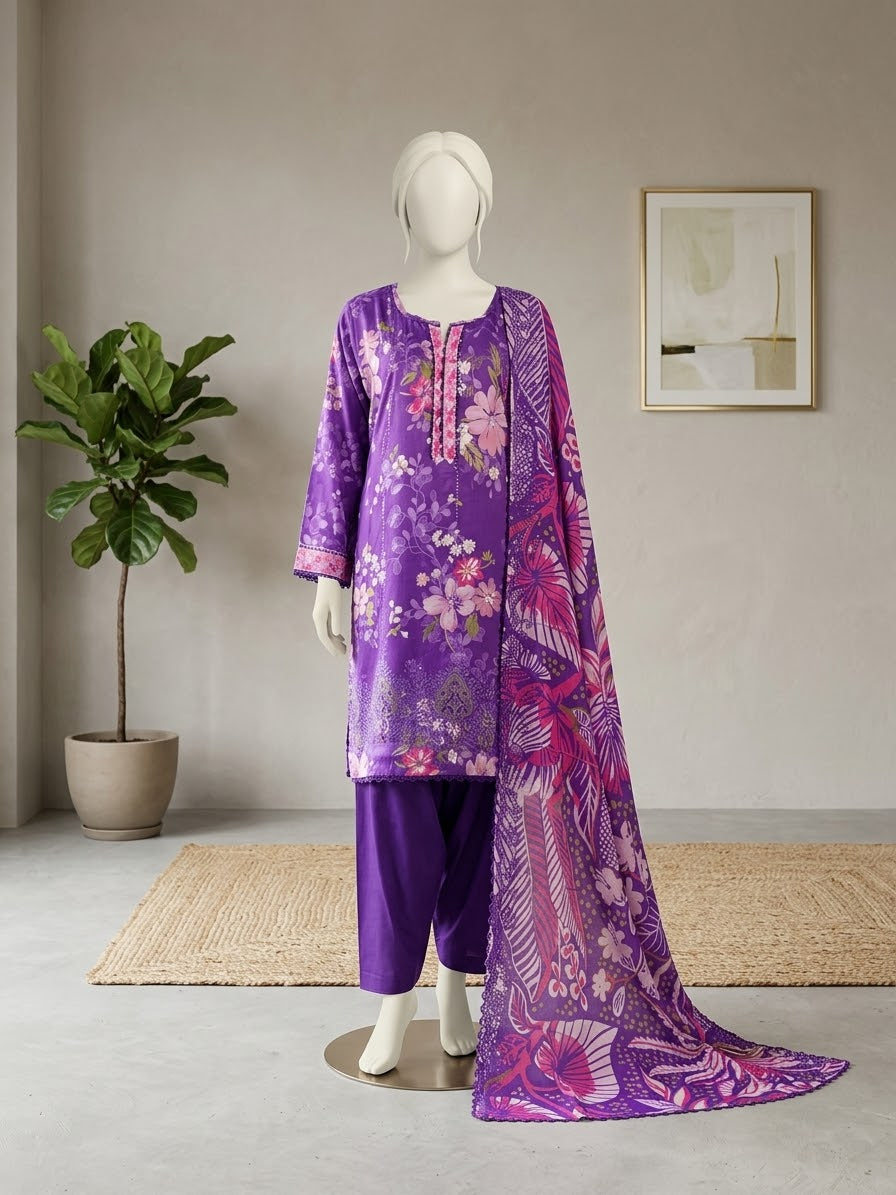 Linen Chikankari 3PC