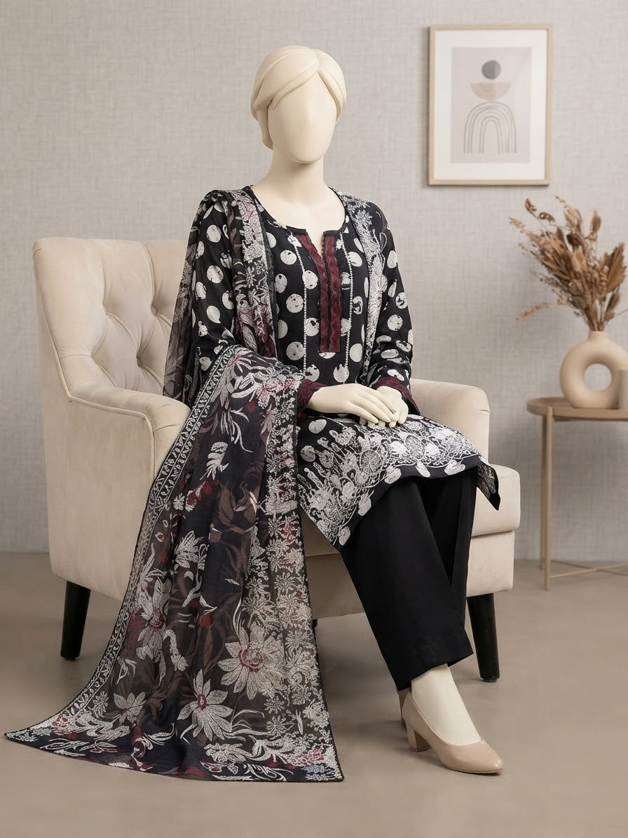 Linen Chikankari 3PC