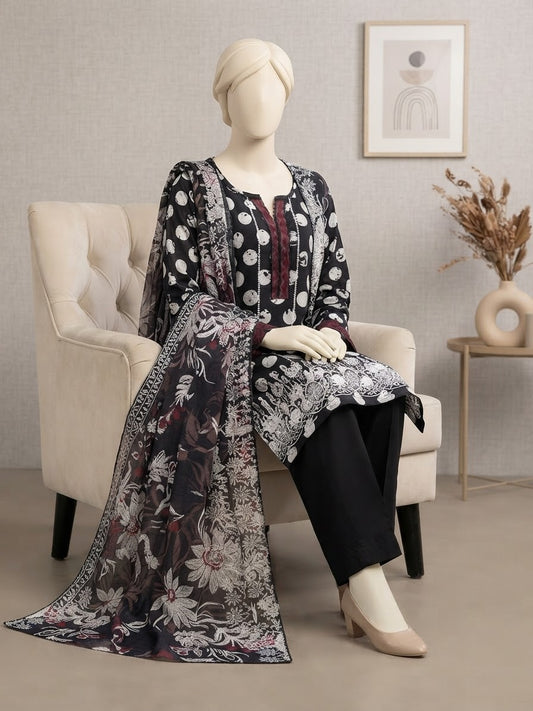 Linen Chikankari 3PC
