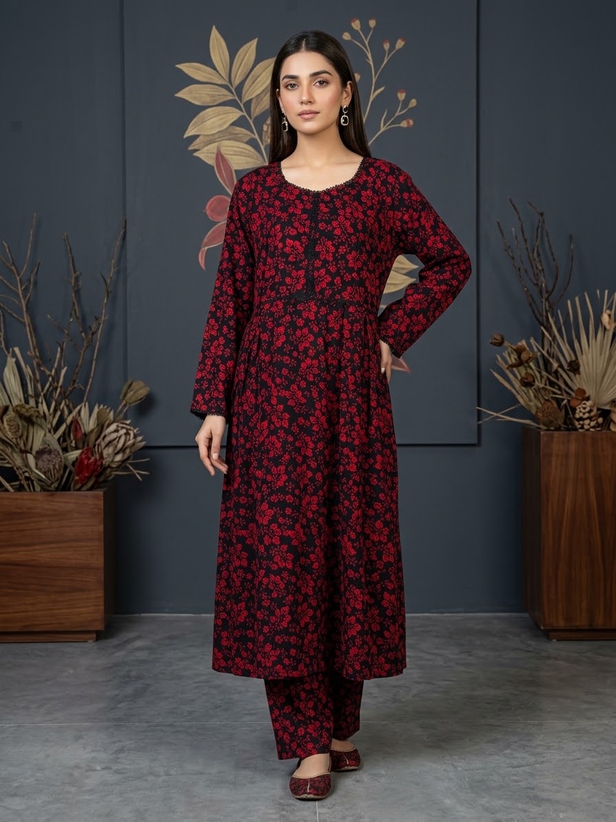 Linen Stitched Frock