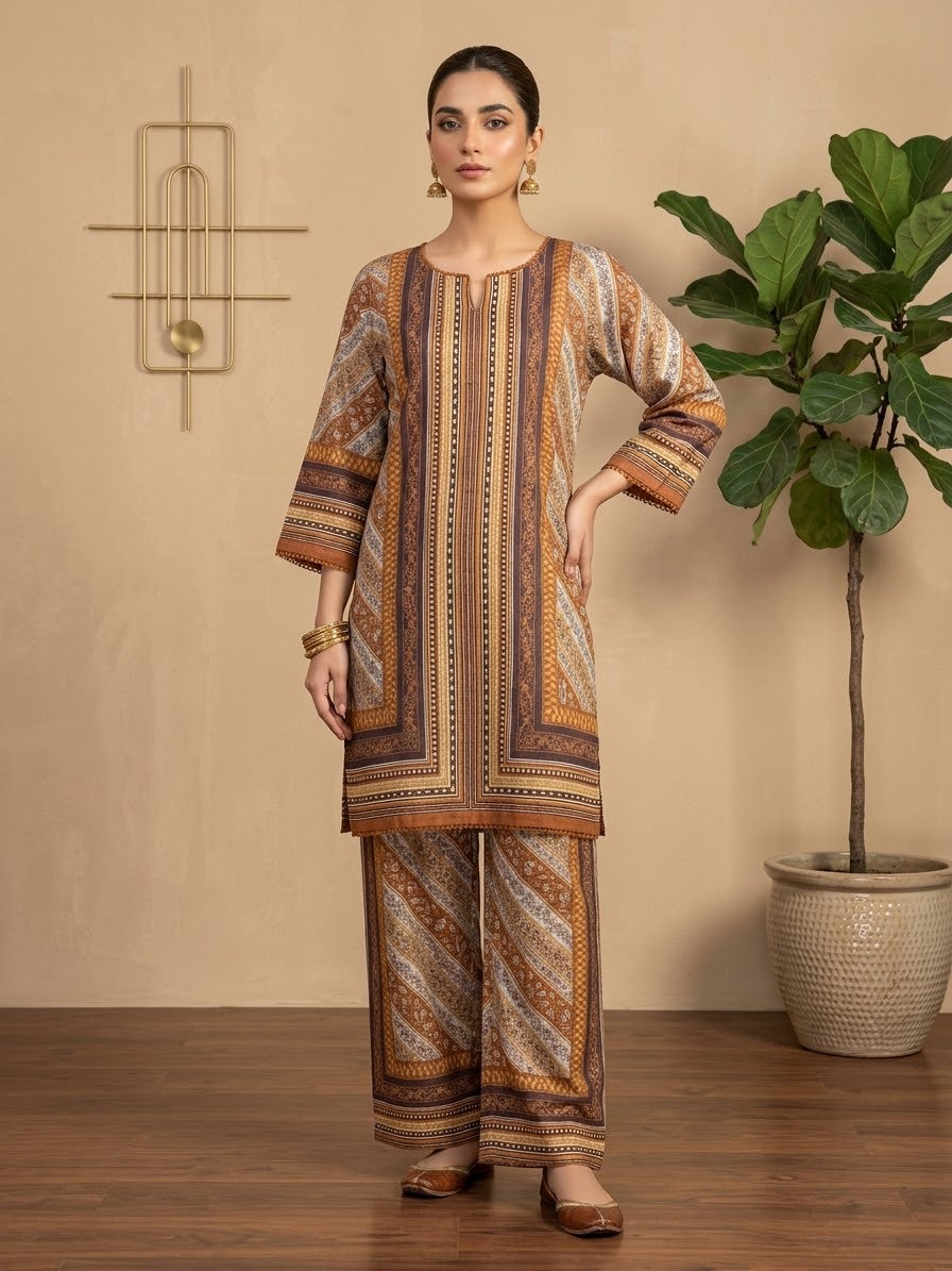 Linen Printed 2PC Co-Ord