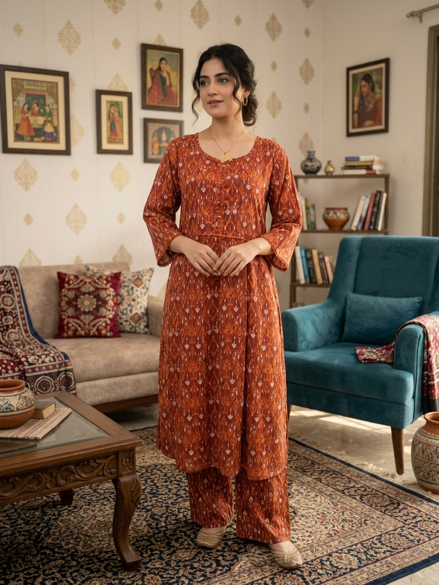 Lawn Stitched Frock