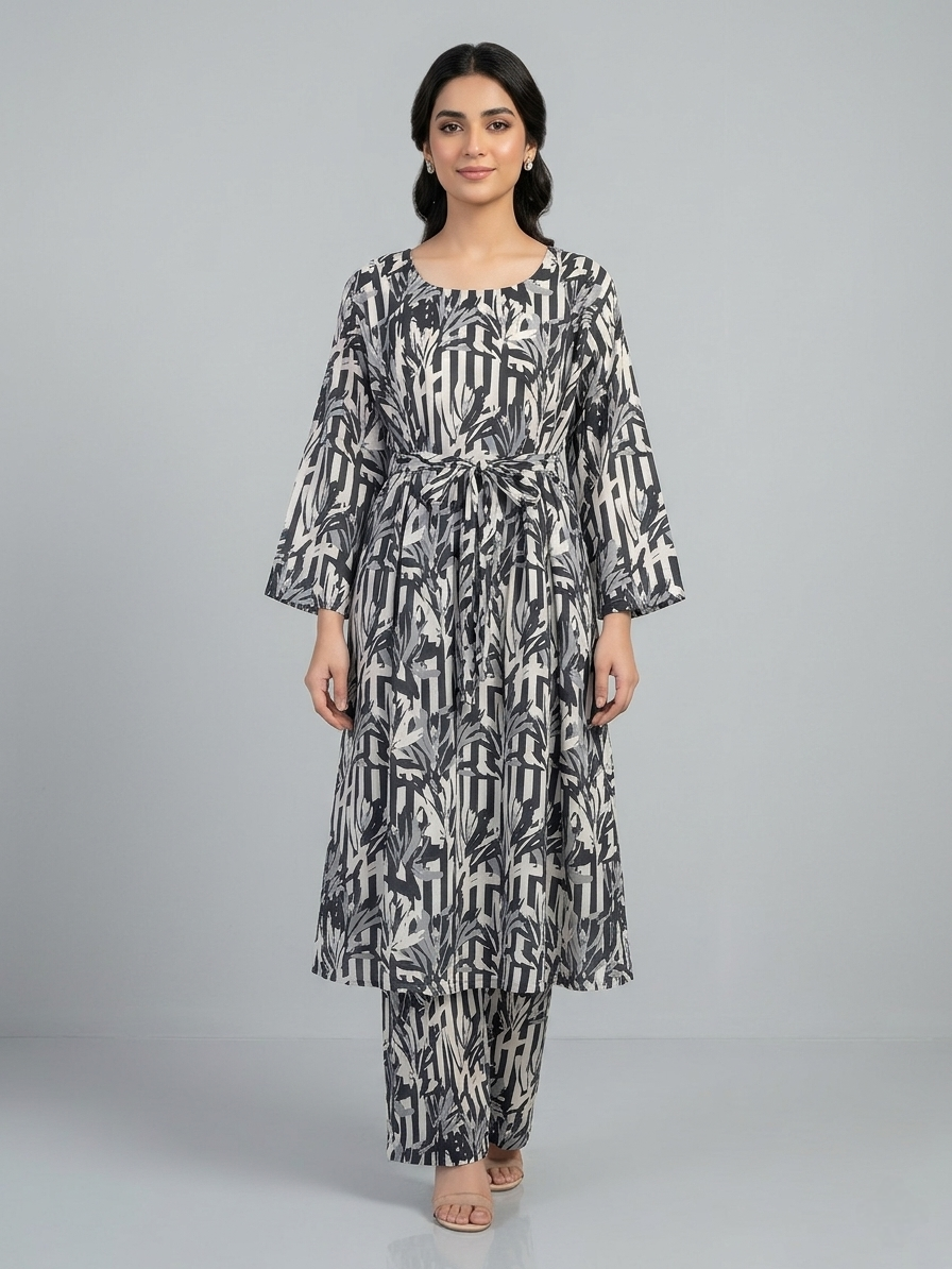 Lawn Stitched Frock