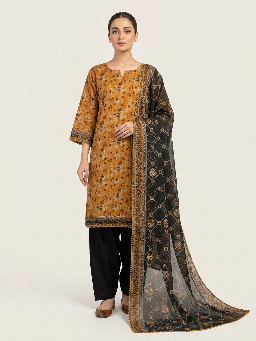 Lawn Printed Stitched