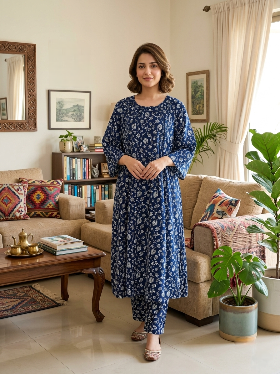Lawn Stitched Frock