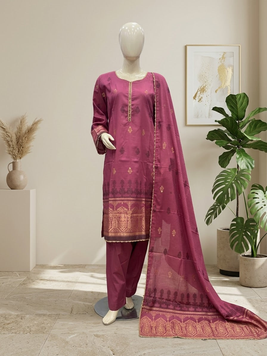 Lawn Jacquard 3-Piece