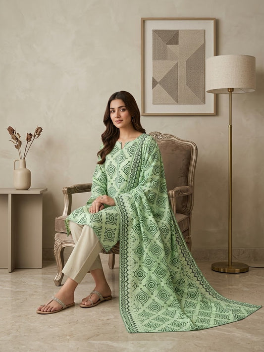 Linen 3-Piece Printed