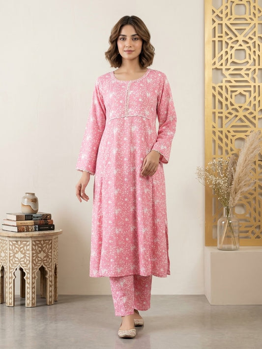 Linen Stitched Frock
