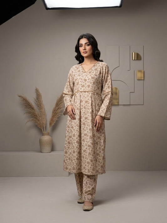 Linen Stitched Frock