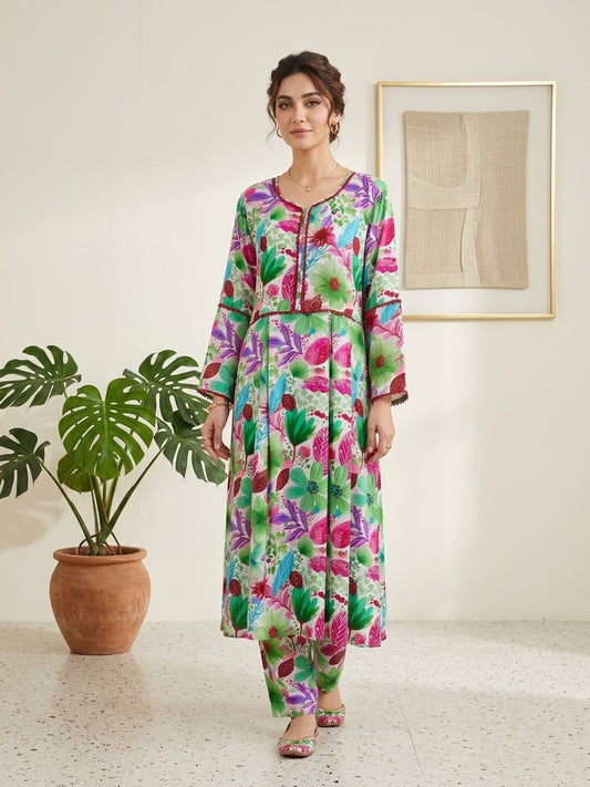Linen Stitched Frock