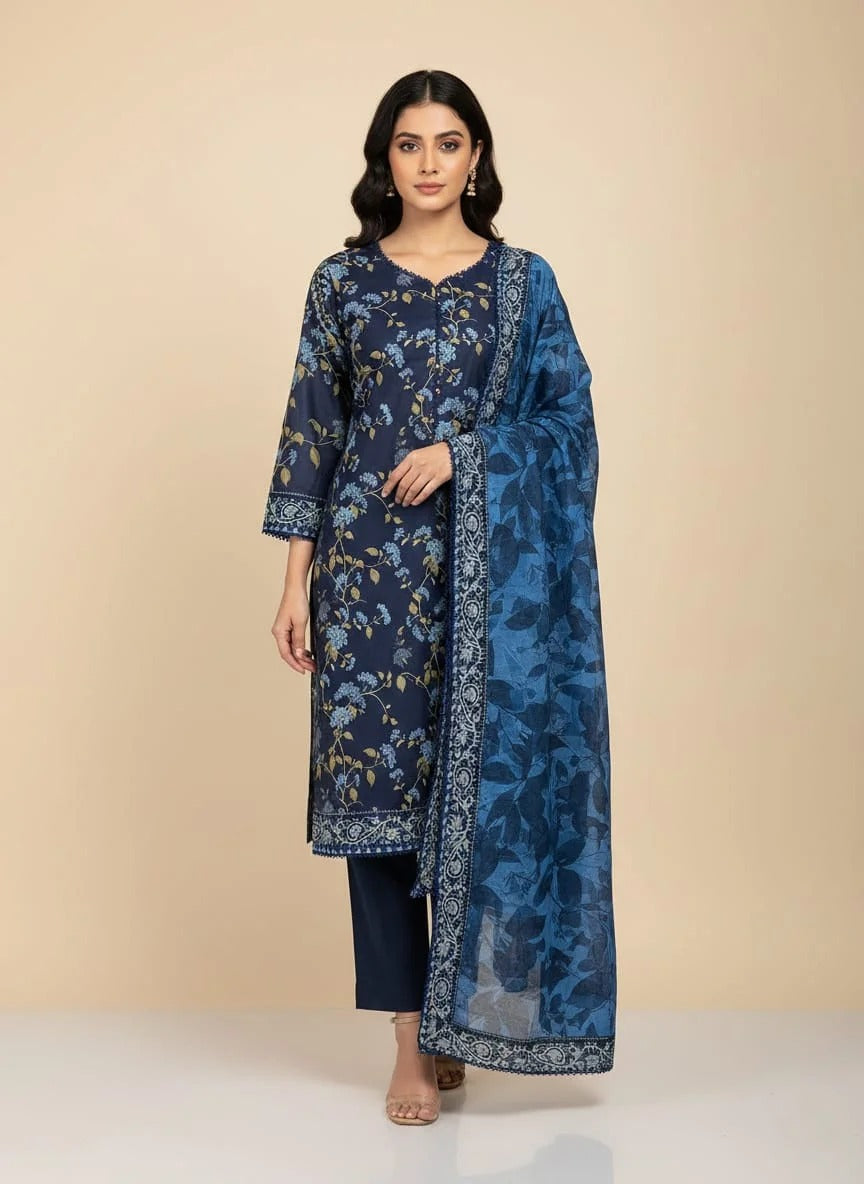 Lawn Printed Stitched
