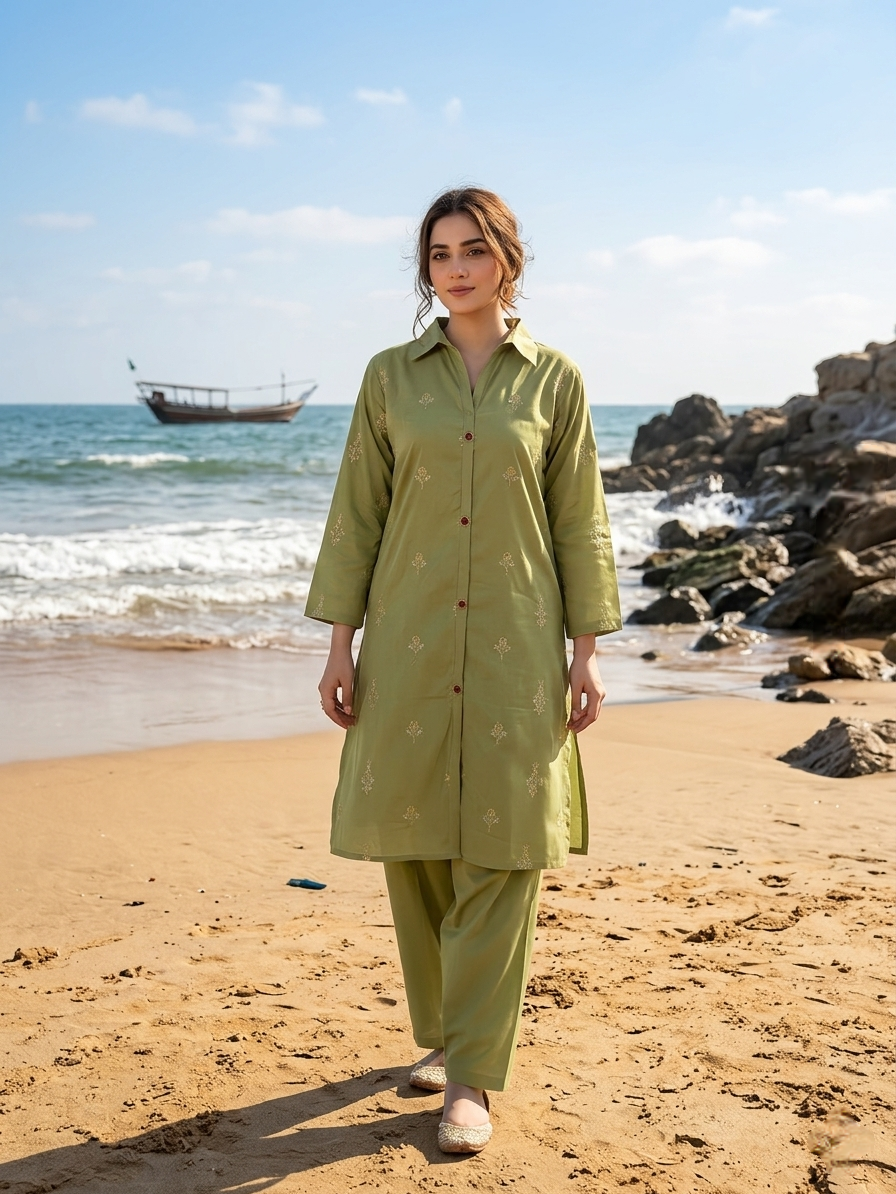 Lawn Embroidered 2PC