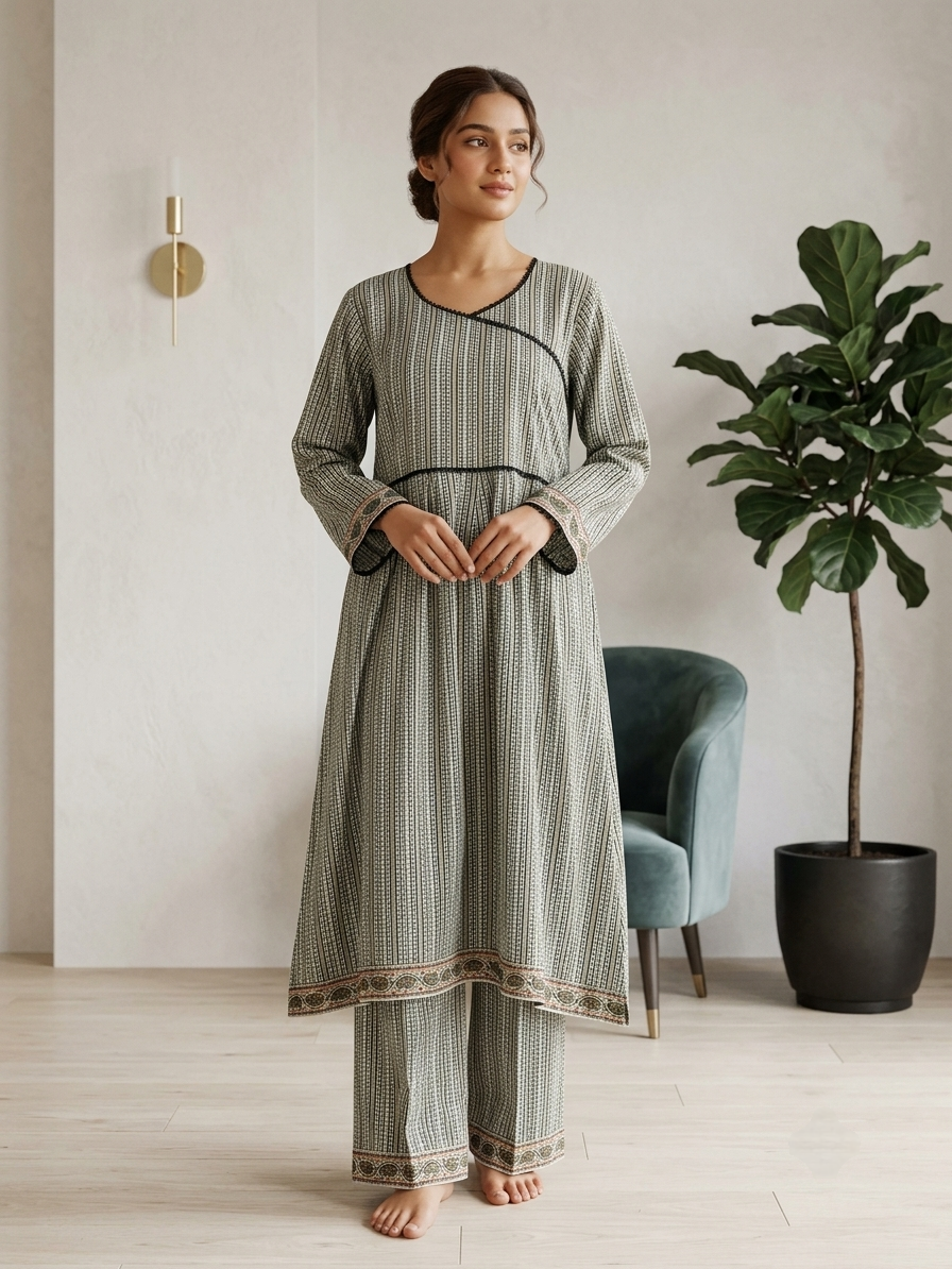 Lawn Stitched Frock