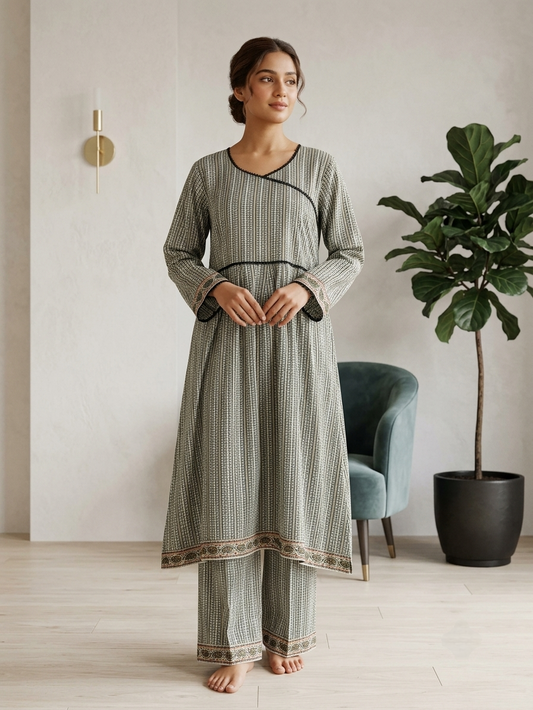 Lawn Stitched Frock