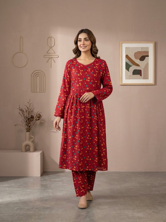 Linen Stitched Frock