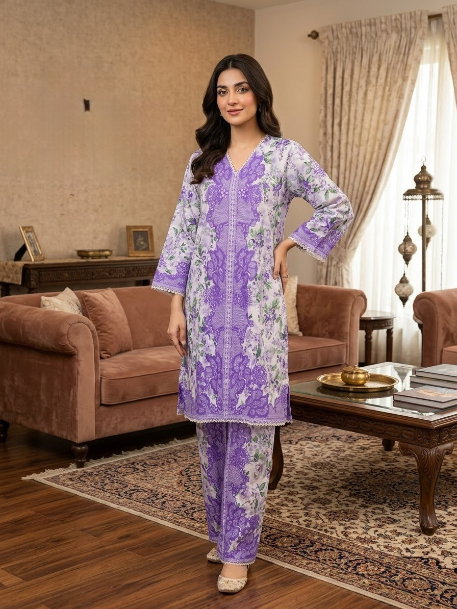 Linen Printed 2PC Co-Ord