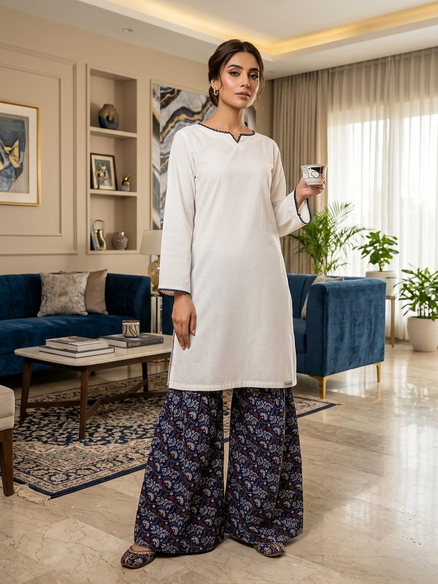 Lawn Farshi Shalwar