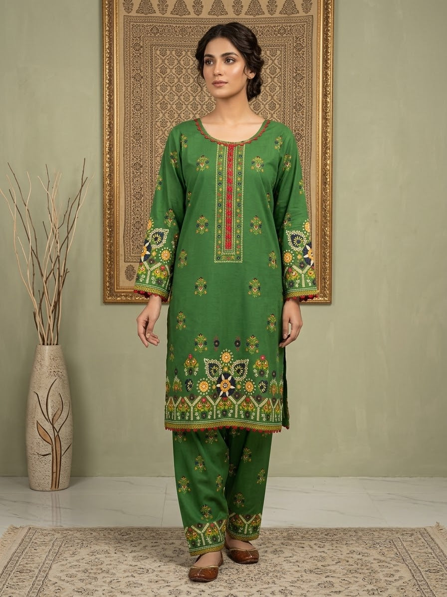 Linen Printed 2PC Co-Ord