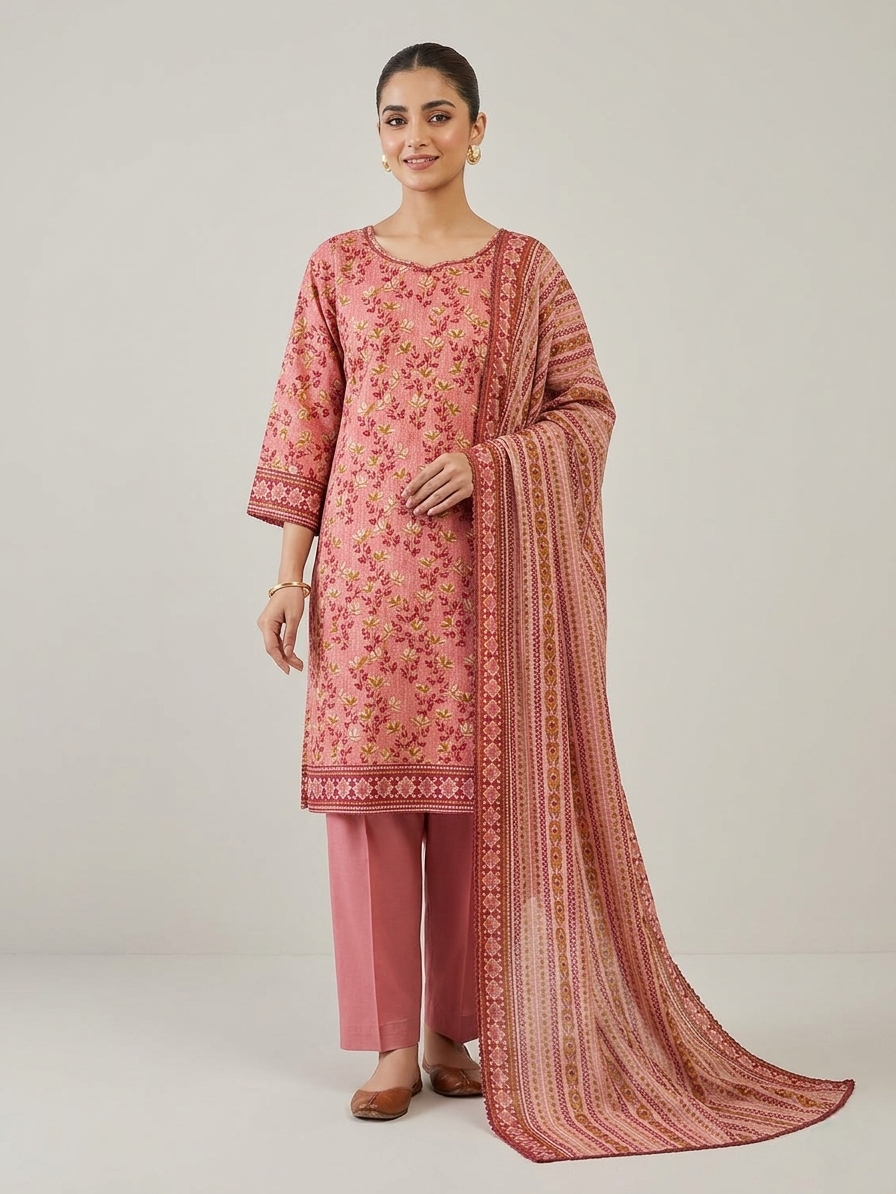 Lawn Printed Stitched