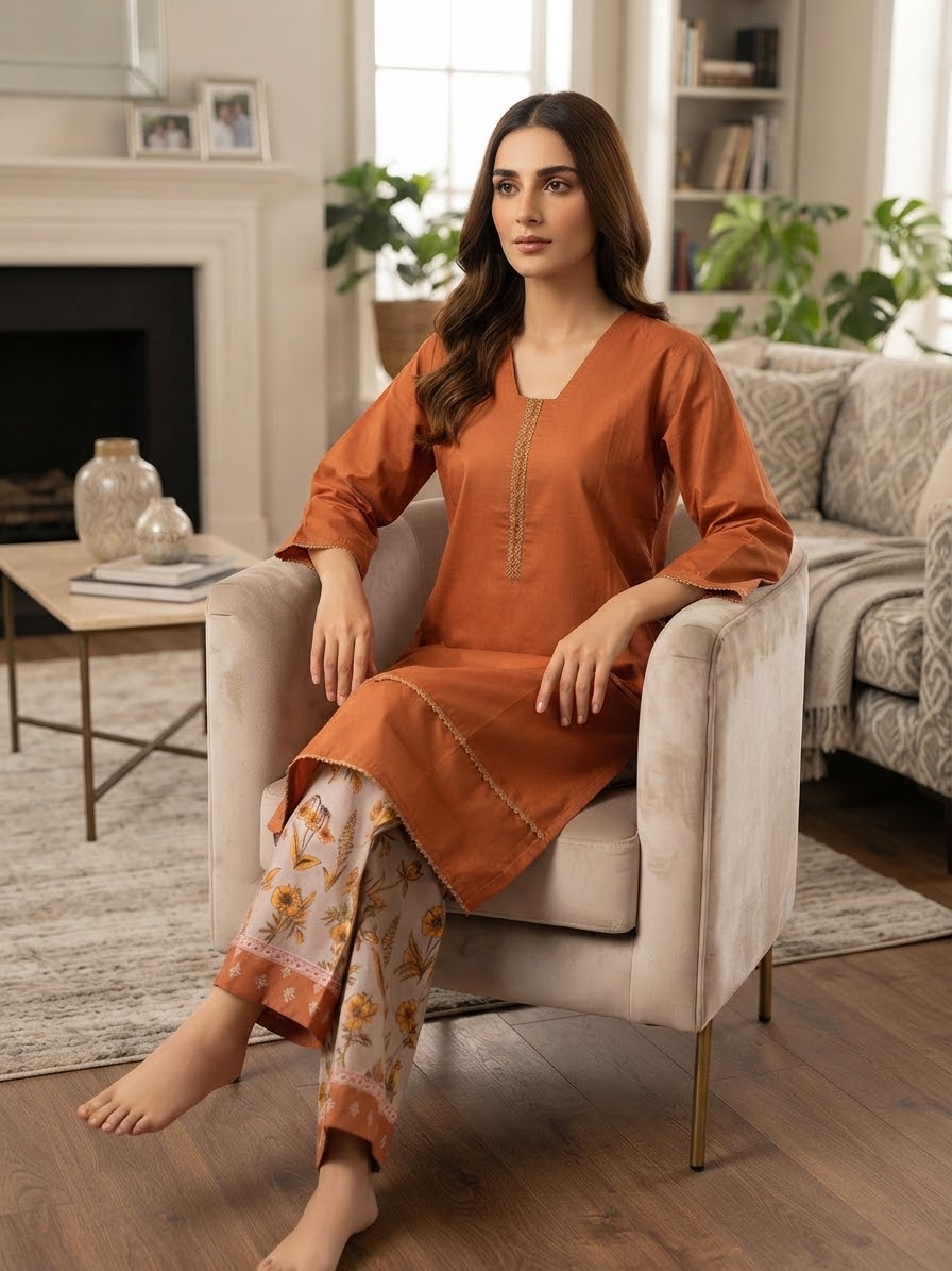 Lawn Farshi Shalwar