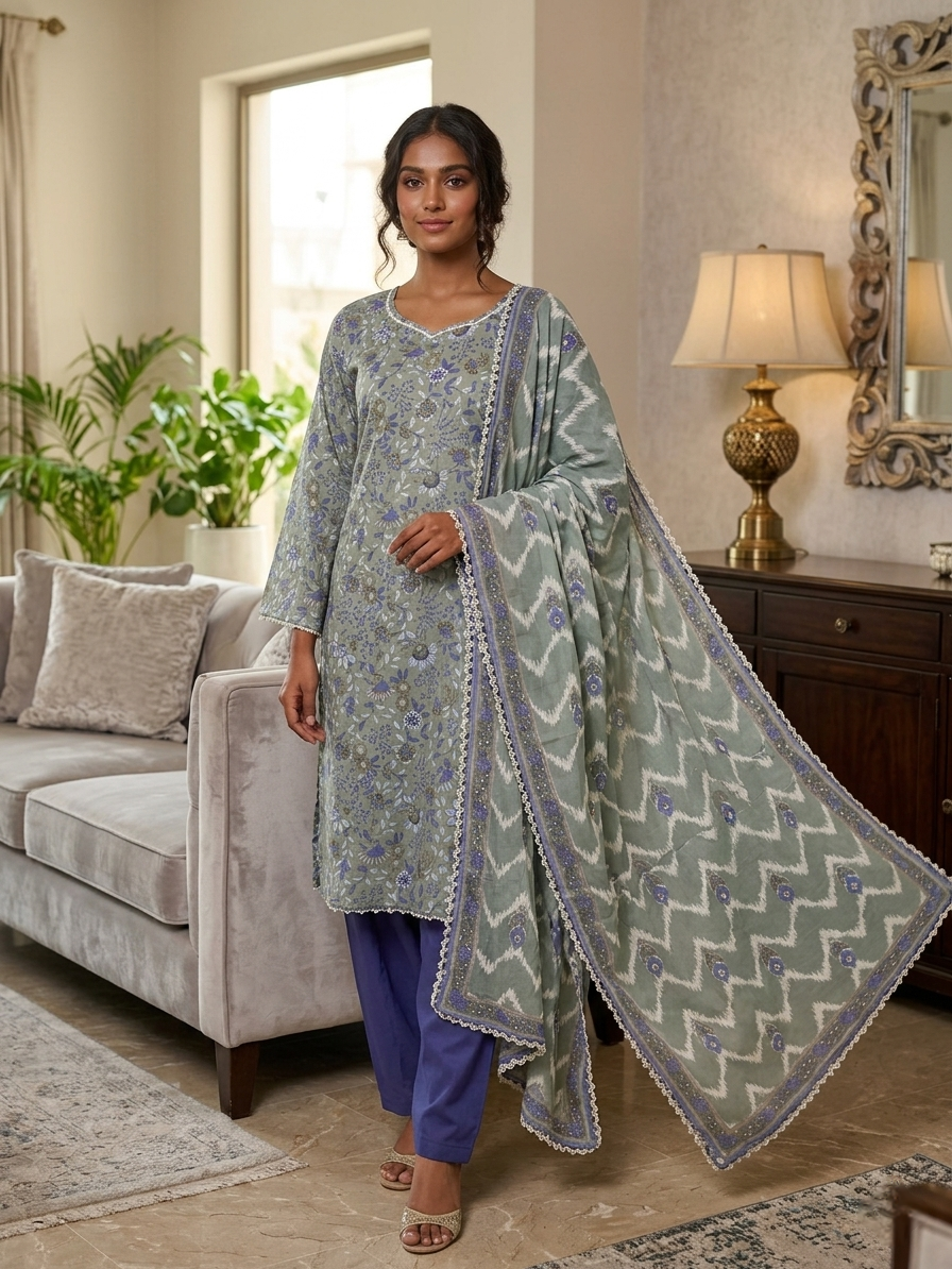 Lawn Printed Stitched