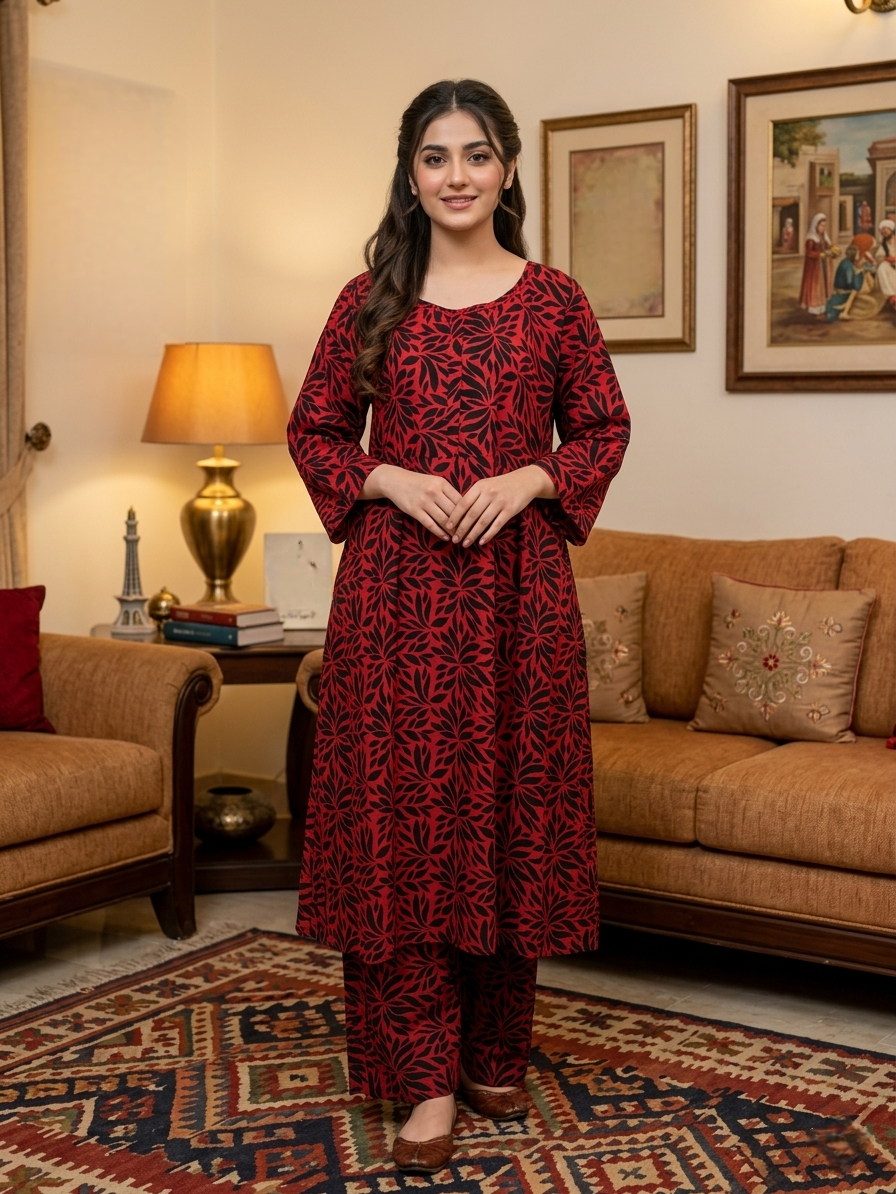 Lawn Stitched Frock