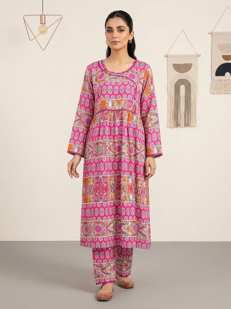 Linen Stitched Frock