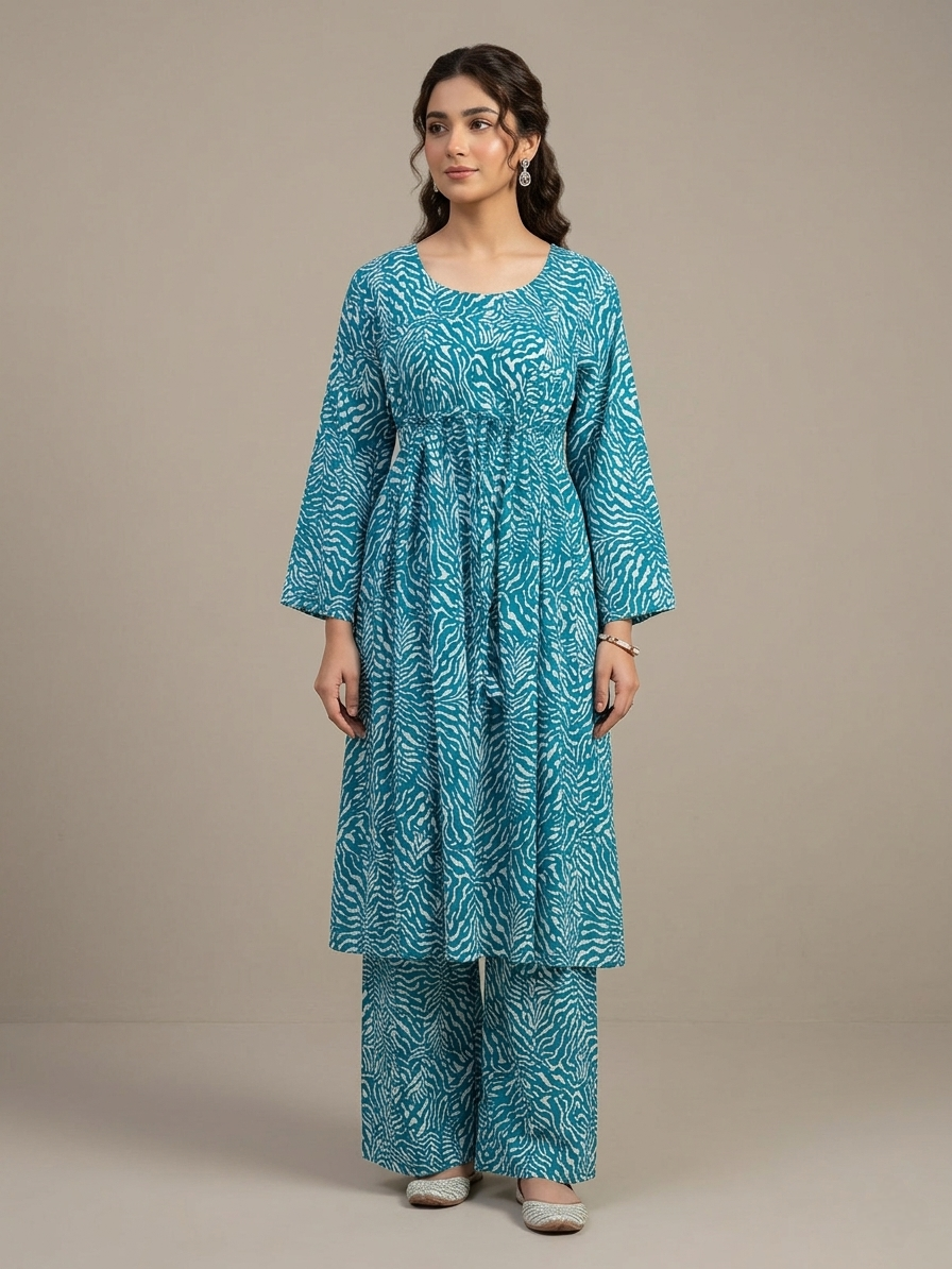 Lawn Stitched Frock
