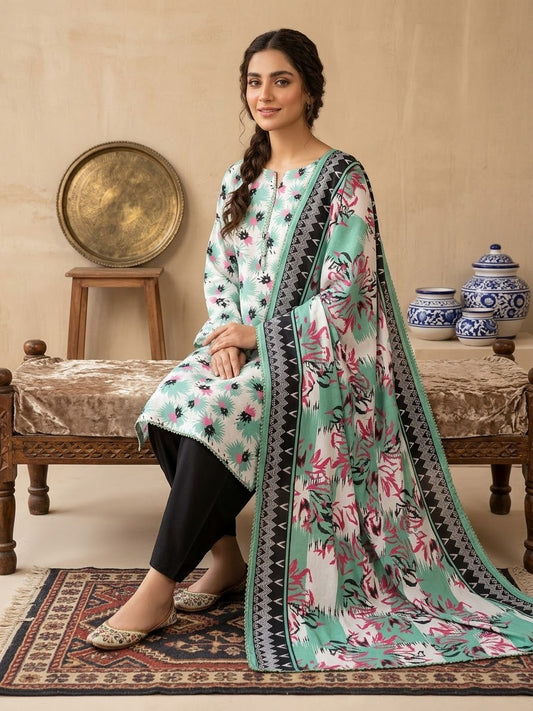 Linen 3-Piece Printed