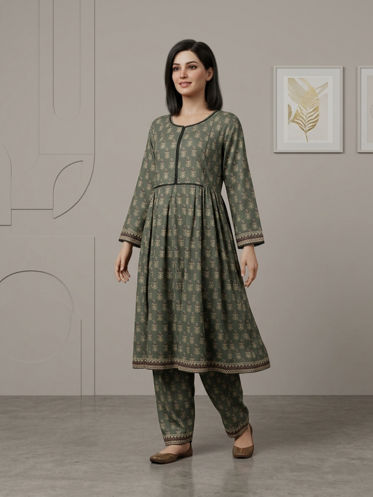 Lawn Stitched Frock