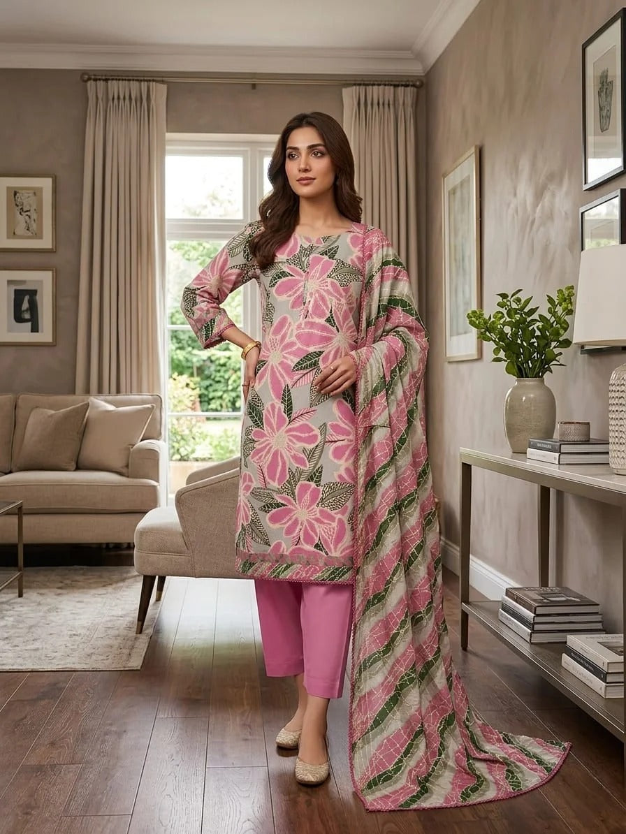 Lawn Printed Stitched