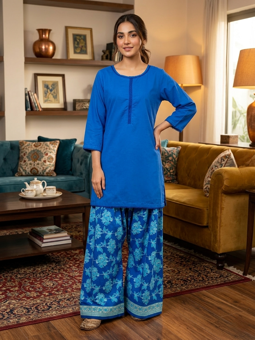 Lawn Farshi Shalwar