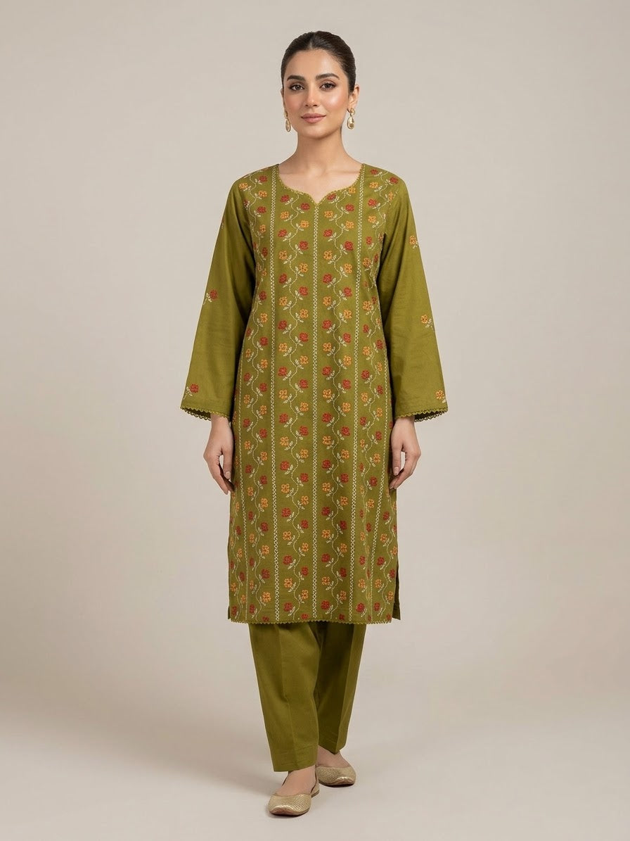 Lawn Embroidered 2PC