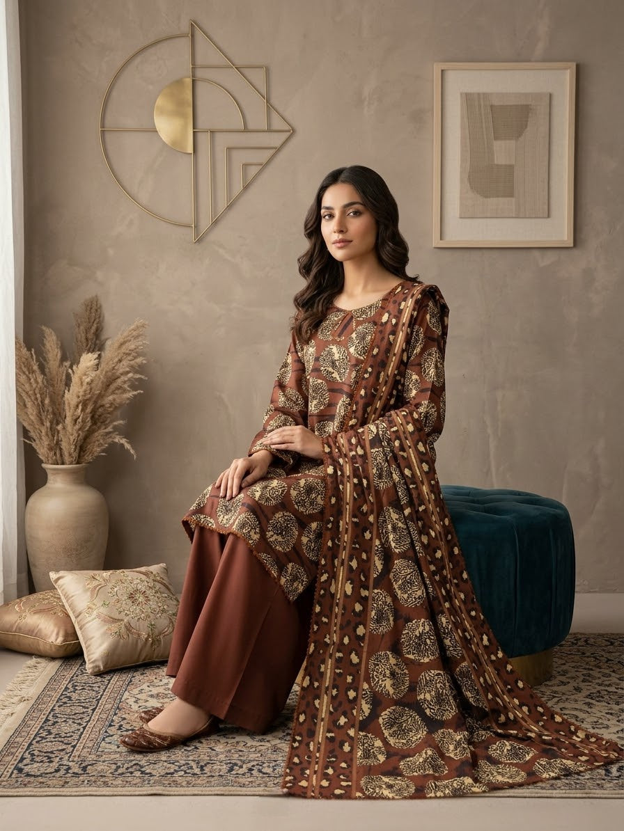Linen 3-Piece Printed
