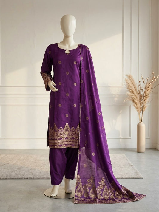 Lawn Jacquard 3-Piece